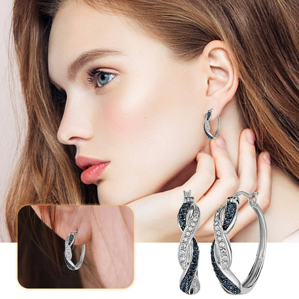European Women 925 Silver All-match Earrings Jewelry For Elegant Women Girls New